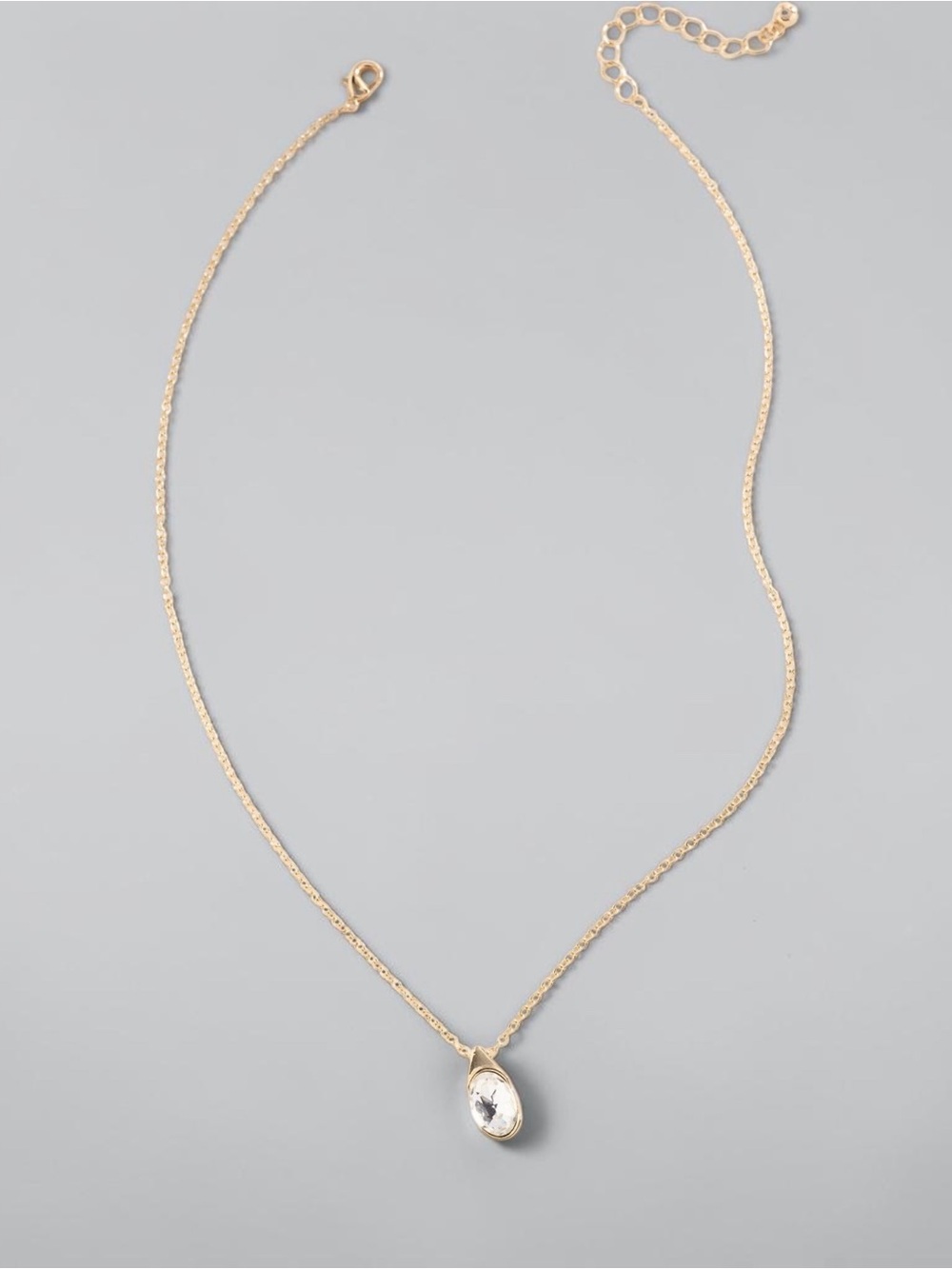 Anthropologie Delicate Bezel Necklace
